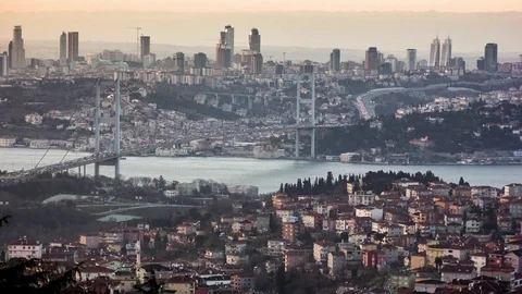 Bosphorus Bridge 4K Time-lapse Day to Night 動画素材 71194691