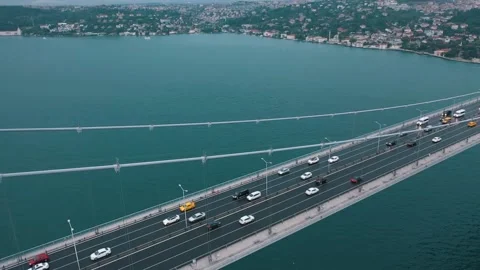 Bosphorus Bridge and Traffic 3 Stock Footage 146357175