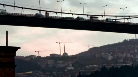 Bosphorus Bridge Stock Footage 30861358