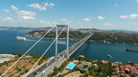 BOSPHORUS BRIDGE Stock Footage 74520460
