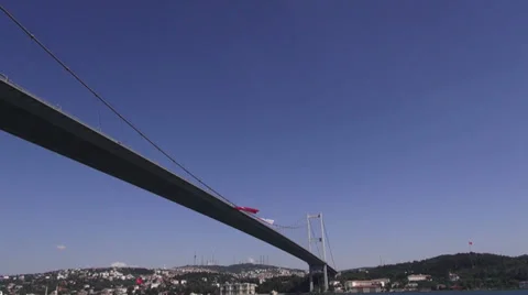 Bosphorus bridge in İstanbul Stock Footage 25911908