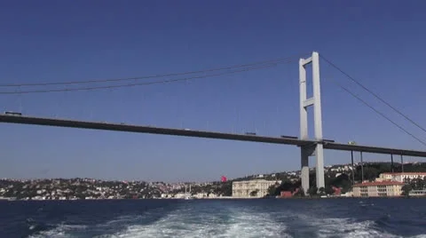 Bosphorus bridge in İstanbul Stock Footage 25912019