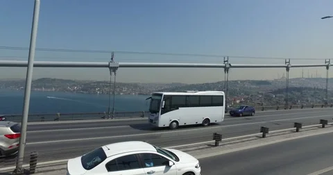 Bosphorus Bridge in Istanbul, Stock-Footage 62100351