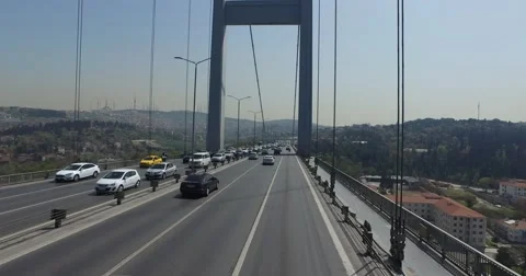 Bosphorus Bridge in Istanbul, Stock-Footage 62100417