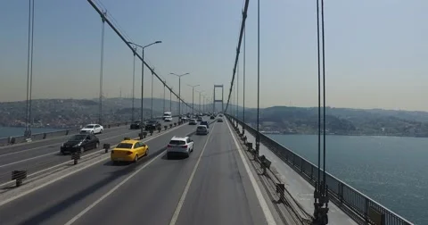 Bosphorus Bridge in Istanbul, Stock-Footage 62100646