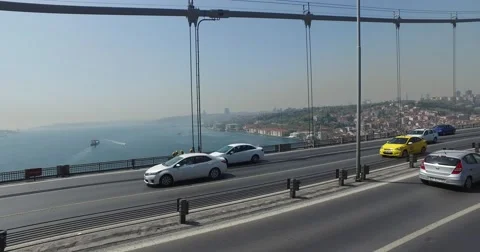 Bosphorus Bridge in Istanbul, Stock-Footage 62100648
