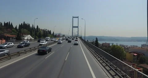 Bosphorus Bridge in Istanbul, Stock Footage 62100967