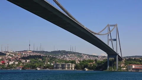 Bosphorus Bridge, Istanbul Stock Footage 80085308