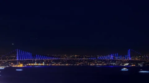 Bosphorus Bridge Time Lapse 4K 스톡 동영상 49510806