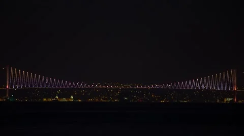 Bosphorus Bridge Time Lapse Video stock 46967632