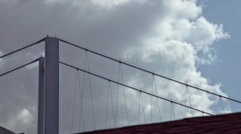 Bosphorus Bridge tower 스톡 동영상 27308875