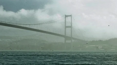 Bosphorus Bridge under Snow Video stock 33638445