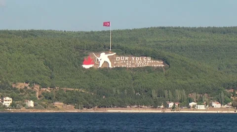 Bosphorus of Canakkale in Turkey Stock Footage 47072424