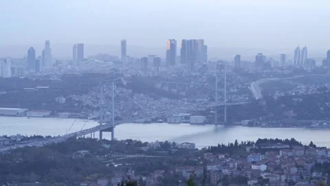 Bosphorus Day To Night Timelapse Vídeo Stock 335463851