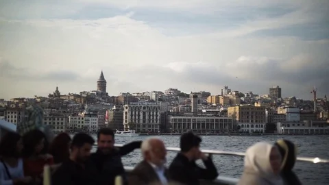 Bosphorus Ferry, Istanbul Stock Footage 80246348