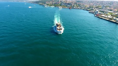 Bosphorus ferry service Stock Footage 110845725