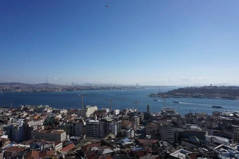 Bosphorus from Galata Tower Stock Photos