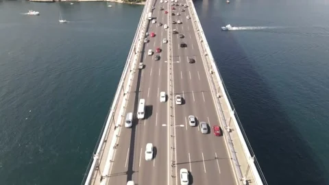Bosphorus Istanbul Bridge Stock-Footage 142483875