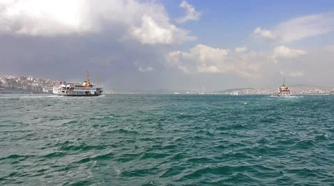 Bosphorus in Istanbul Stock Footage 48250290