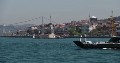 Bosphorus of Istanbul Stockbeeldmateriaal 54596000