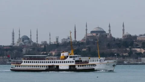 Bosphorus İstanbul Pan Stock Footage 130939295