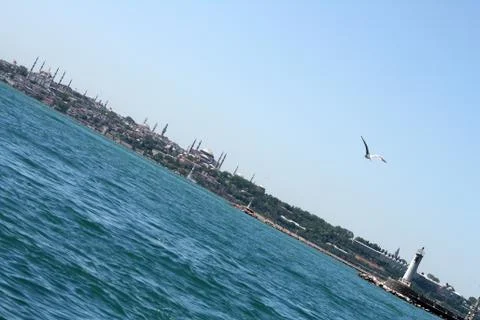 Bosphorus panoramic Stock Photos