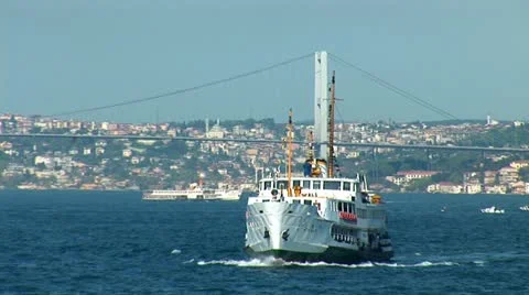 Bosphorus ship Stock Footage 12166997