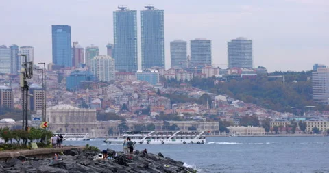 Bosphorus Strait Boat Stock Footage 218190559
