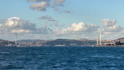 Bosphorus strait in Istanbul Stock Footage 250167288