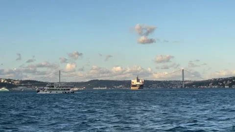 Bosphorus strait in Istanbul Stock Footage 250167585
