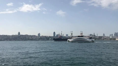 Bosphorus summer timelapse 库存影片 96424538