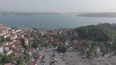Bosphorus view from the aerial view Stock Footage 118051546