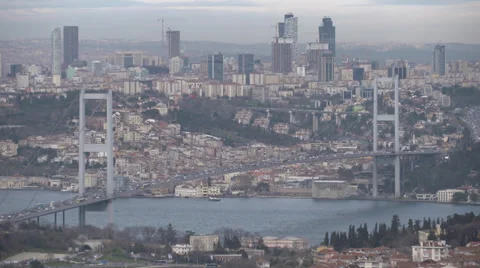 Bosphorus view from Çamlıca Stock Footage 37809223
