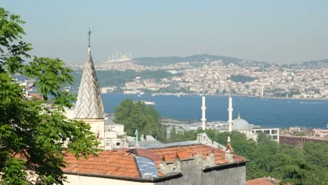 Bosphorus view in istanbul Stock Footage 224542906