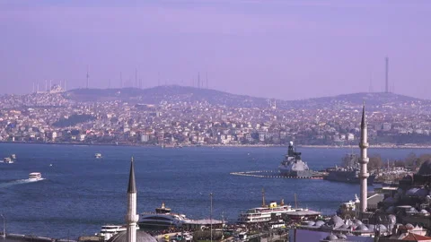 Bosphorus view, Turkey  Stock Footage 88010688
