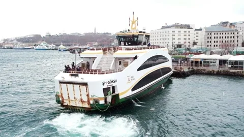 Bosphorus at winter time Stock Footage 149027775