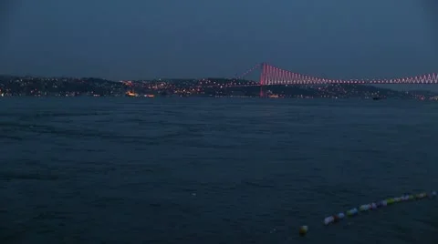 Bosporus Bridge Stock Footage