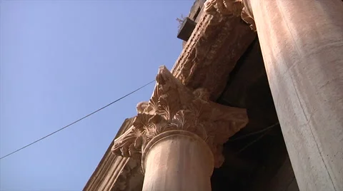 Bosra amphitheater Stock Footage 58471139