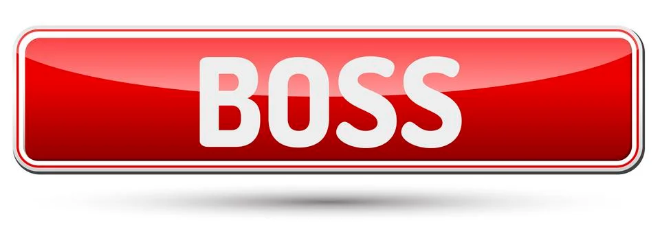 BOSS - Abstract beautiful button with text. Stock Illustration