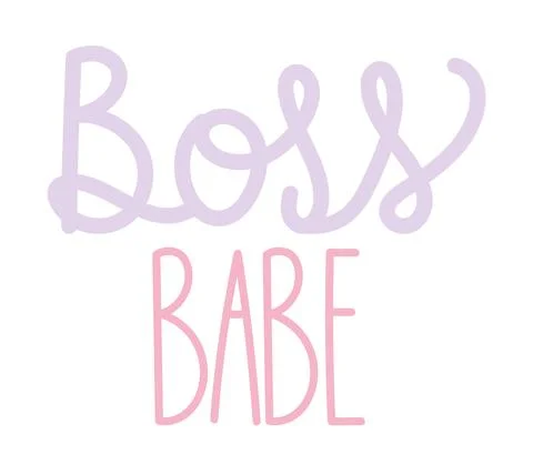 Boss babe typography Stock Illustration
