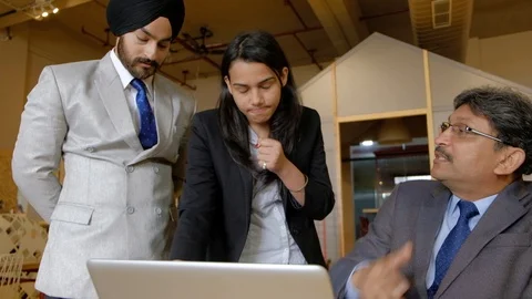 Boss berates his juniors while praising another of his team member who has a smu Stock Footage 101936359