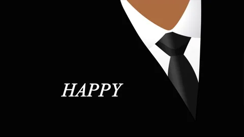 Boss day with jacket and tie background Stock Footage 138467504