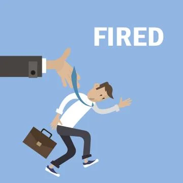 Boss fired employee Stock Illustration