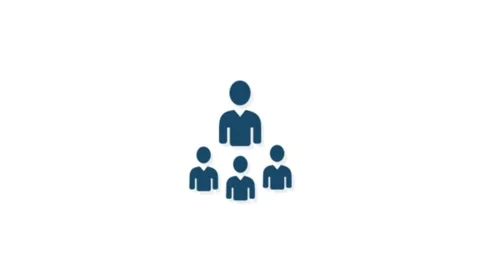 Boss flat icon for motion graphic Stock Footage 131105315