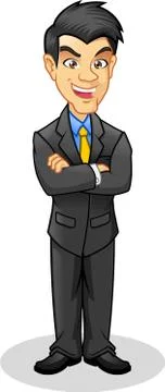Boss with Folded Arms Stock Illustration