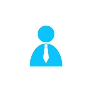 Boss icon flat. Stock Illustration