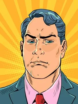 The boss looks at your actions at work. An attentive employee of the company Stock Illustration
