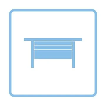 Boss office table icon Stock Illustration