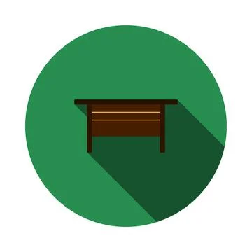 Boss Office Table Icon Illustrazione stock