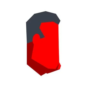 Boss smooth face tsign icon isolated. Vector illustration Stock Illustration